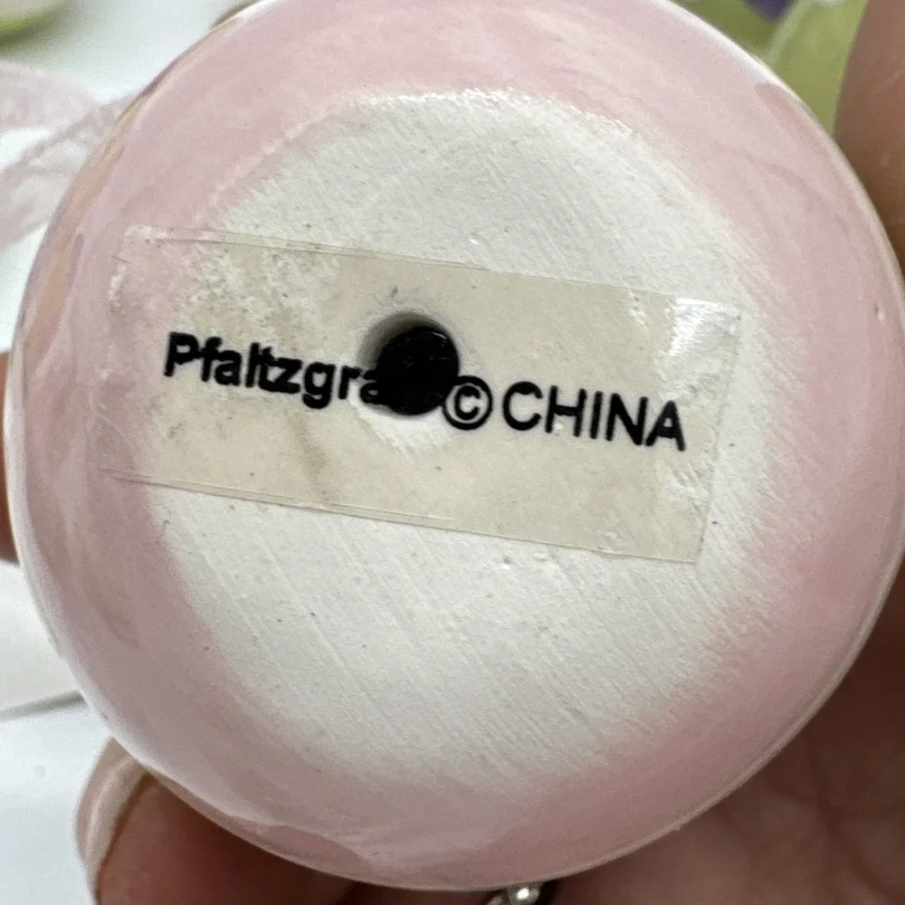 NEW Rare set of 11 2011‎ Pfaltzgraff Easter Egg Ornaments Ceramic